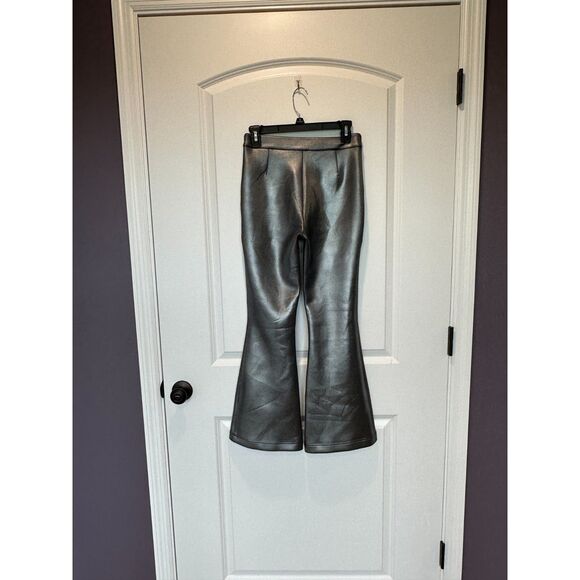 Cynthia Rowley Silver Flare Scuba Pants Size 2 - Picture 1 of 6